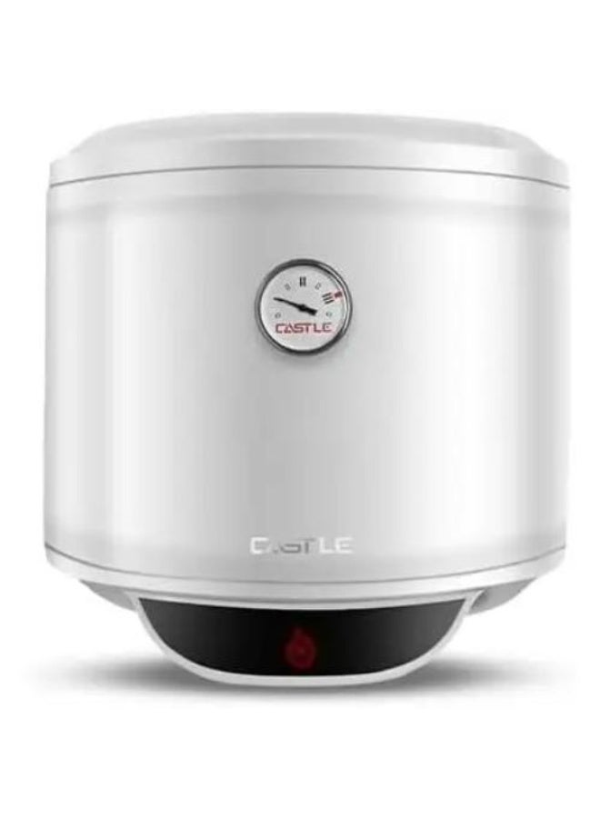 سخان مياه كهربائي رقمي من كاسل، سعة 30 لترًا، أبيض - WH1030